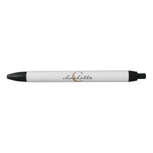 Noir Stylo d'encre noire personnalisé simple