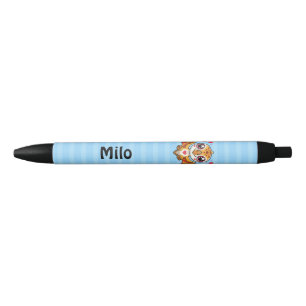 Noir Stylo Dinosaure Volant Personnalisé – Ajouter un N
