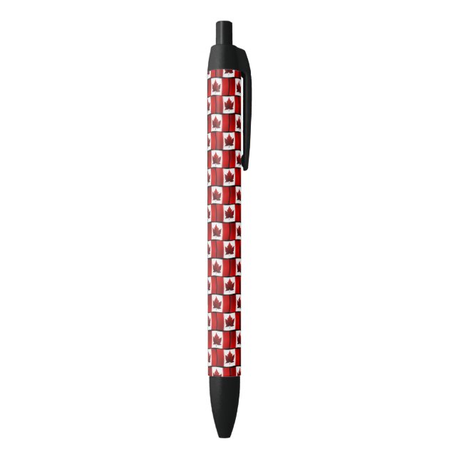 Noir Stylo Drapeau Canada Stylo Souvenir Canada Customi (Bas (Vertical))