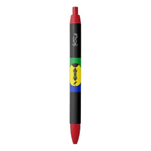 Noir Stylo Drapeau Kanaky.