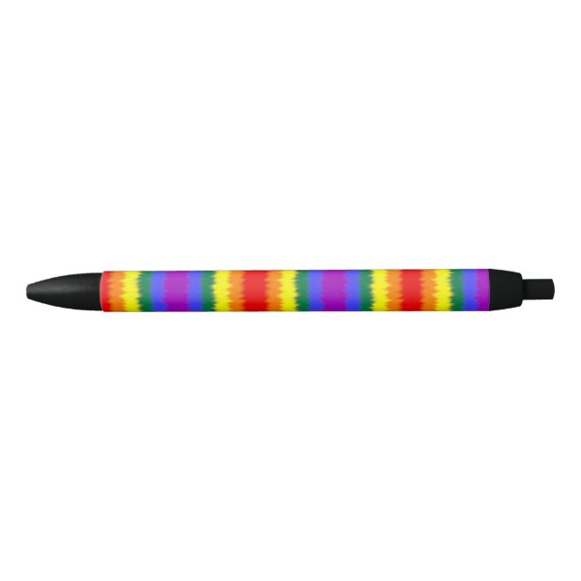 Noir Stylo drapeau LGBT+ (Devant)