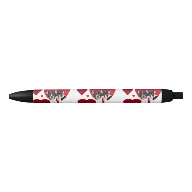 Noir Stylo du bouledogue français de Valentine (Devant)