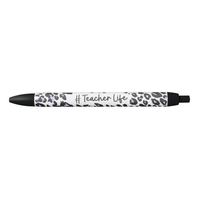 Noir Stylo Empreinte de léopard Maître (Devant)