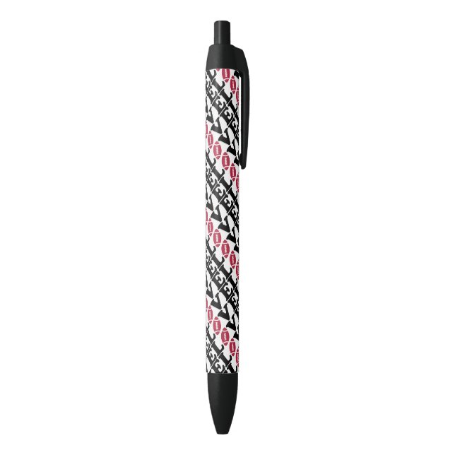 Noir Stylo Encre/Football Amour (Bas (Vertical))
