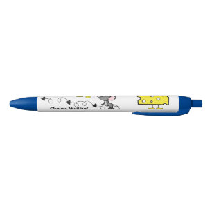 Noir Stylo et stylo scolaire Souris Coeurs de fromage