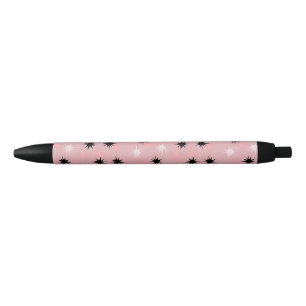 Noir Stylo étoile rose atomique