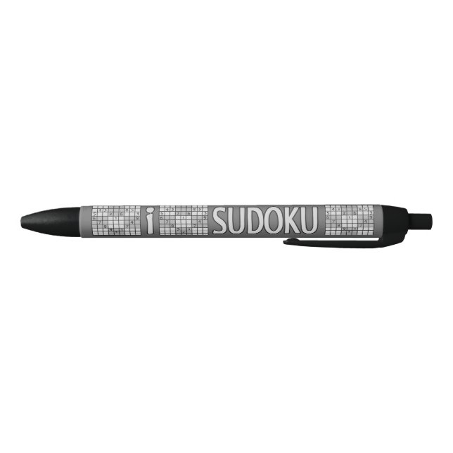 Noir Stylo fait sur commande de monogramme de SUDOKU (Bas)
