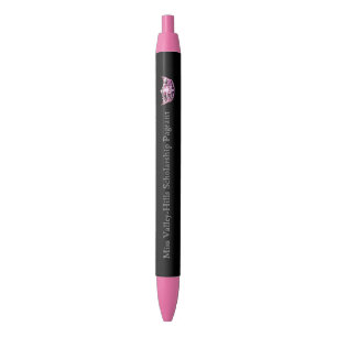Noir Stylo fait sur commande d'encre de couronne de