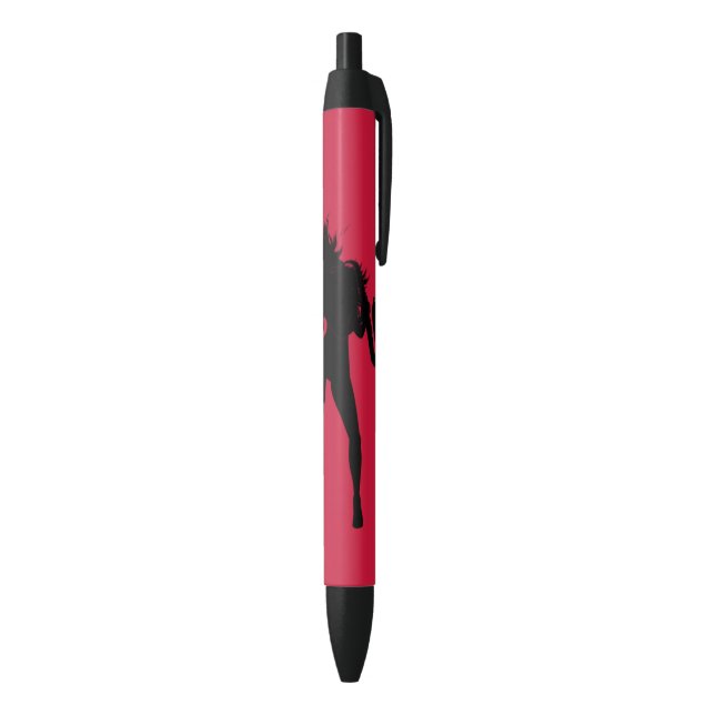 Noir Stylo femme joueur saxophone (Bas (Vertical))