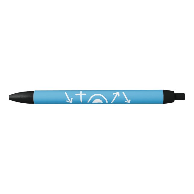 Noir Stylo flèches évangélique (Devant)