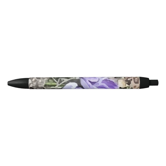 Noir Stylo Floral Crocus (Devant)