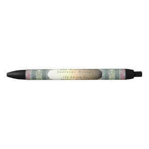 Noir Stylo floral destiné aux entreprises