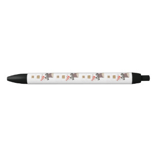 Noir Stylo géant de bonhomme de neige