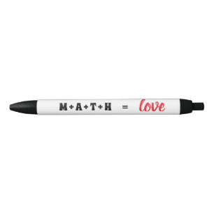 Noir Stylo Geeks Math Égal Amour