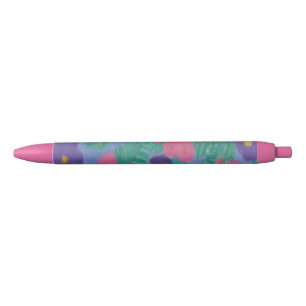 Noir Stylo Hibiscus Tropical