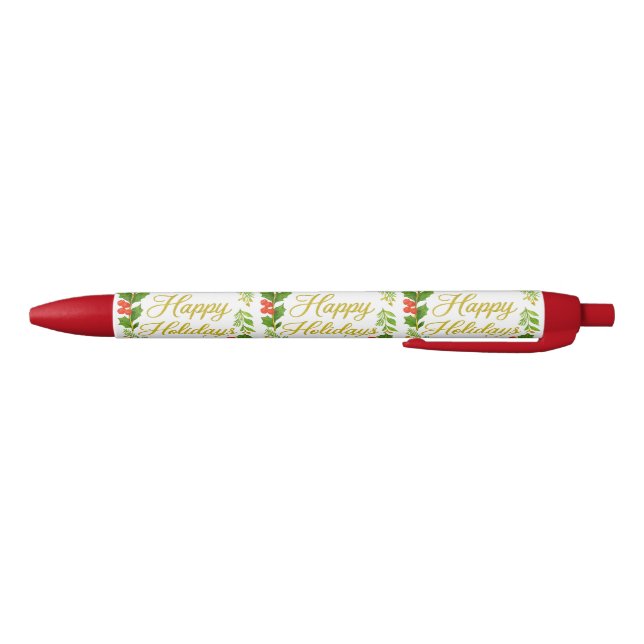 Noir Stylo 'Joyeuses Fêtes' (Bas)