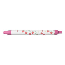 Stylo Kawaii Esthétique Fraise - École Rose Mignon