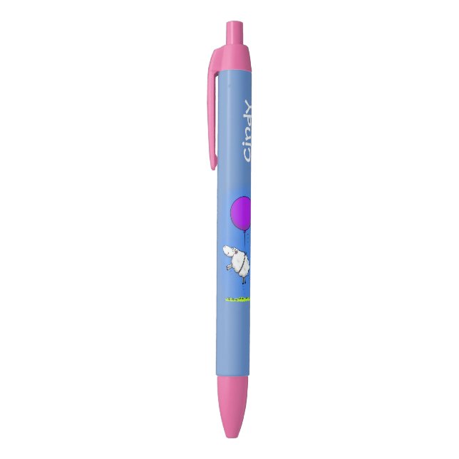 Noir Stylo mignon fantaisie de mouton (Haut (Vertical))