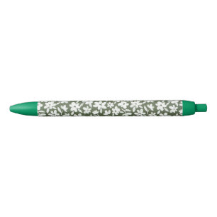 Noir Stylo mon jardin vert olive