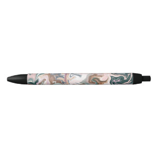 Noir Stylo Motif Abstrait en marbre - Design moderne