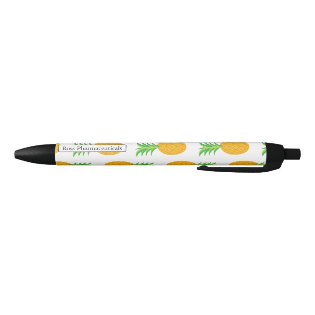 Noir Stylo Motif ananas amusant (Bas)