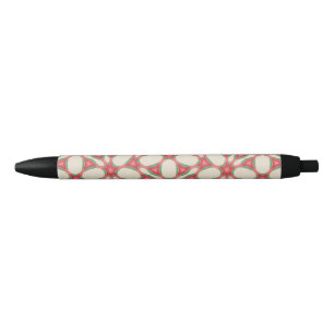 Noir Stylo Motif géométrique coloré