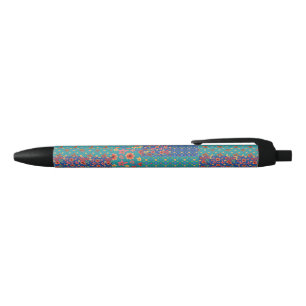 Noir Stylo Nostalgique Faux Patchwork Motif Black Trim