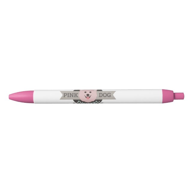 Noir Stylo numérique Pink Dog (Devant)