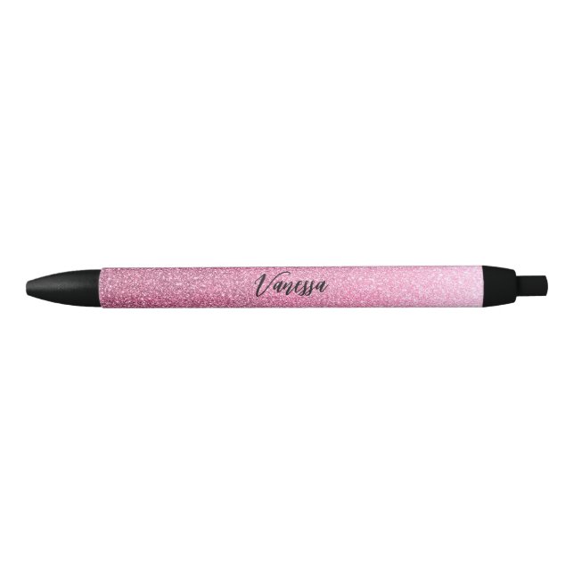 Noir Stylo Ombre Parties scintillant rose chic (Devant)