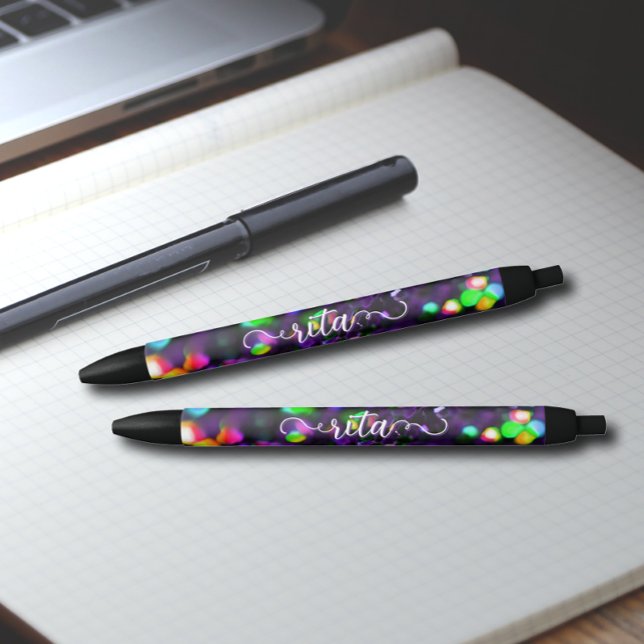 Noir Stylo Parkling Violet foncé (Créateur téléchargé)