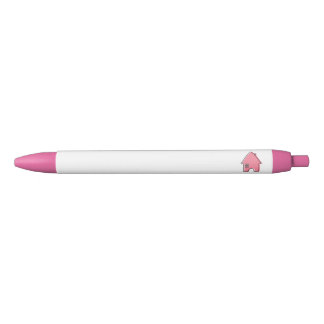 Noir Stylo personnalisable d'agent immobilier de dames