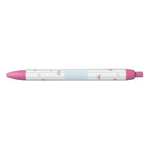 Stylo personnalisé avec ruban doux