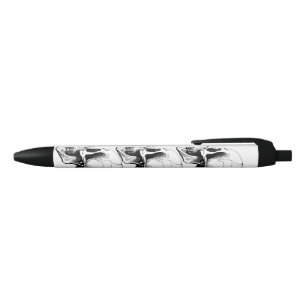 Noir Stylo personnalisé crâne
