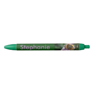 Noir Stylo personnalisé de l'amiral rouge papillon et b