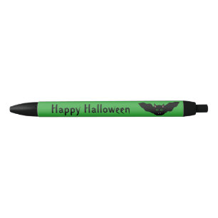 Noir Stylo Personnalisé Halloween Vampire Chat Face Bat