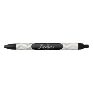 Noir Stylo personnalisé par chevron fait sur commande