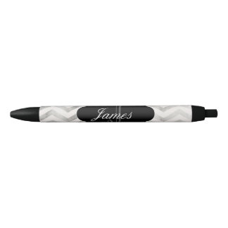 Noir Stylo personnalisé par chevron fait sur commande