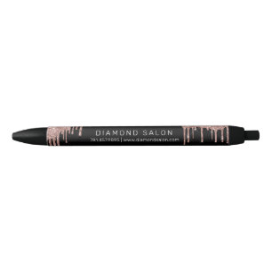 Noir Stylo personnalisé promotionnel pour le salon de m