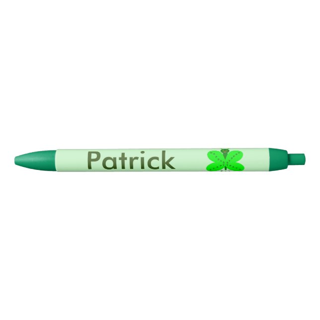 Noir Stylo personnalisé Saint Patrick's Day (Devant)