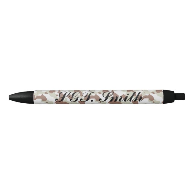 Noir Stylo photo personnalisé noir, encre noire (Devant)