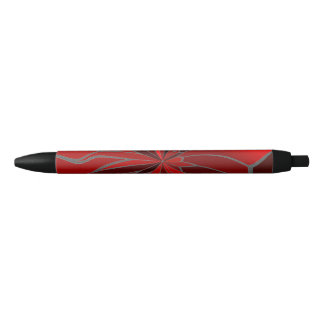 Noir Stylo Poinsettia Abstrait