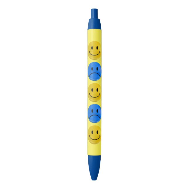 Noir Stylo polaire de Bi triste heureux (devant Vertical)