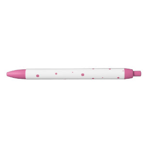 Noir Stylo Polkadot Rose Vibrant