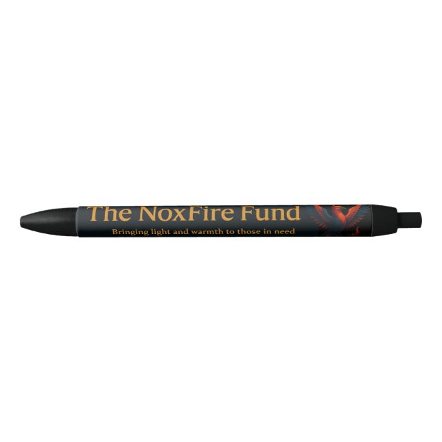 Noir Stylo pour le Fonds NoxFire - Écrivez avec style ! (Devant)