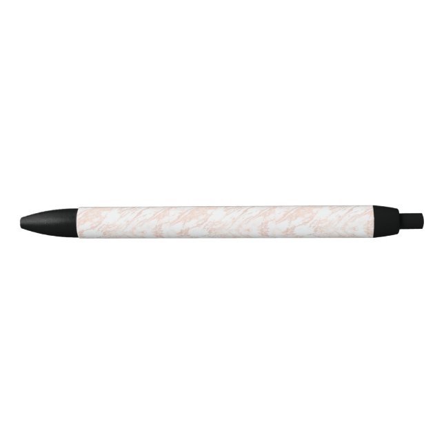Noir Stylo rose en marbre doré (Devant)