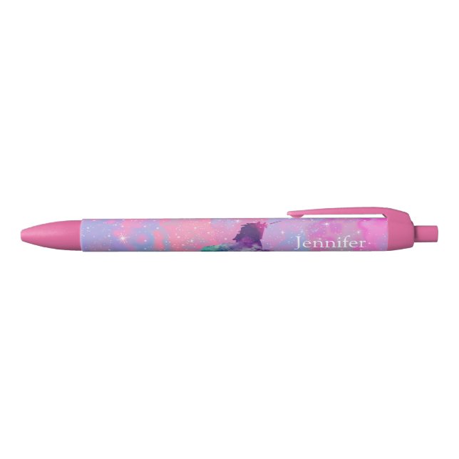 Noir Stylo rose/pourpre nommé fait sur commande de (Haut)