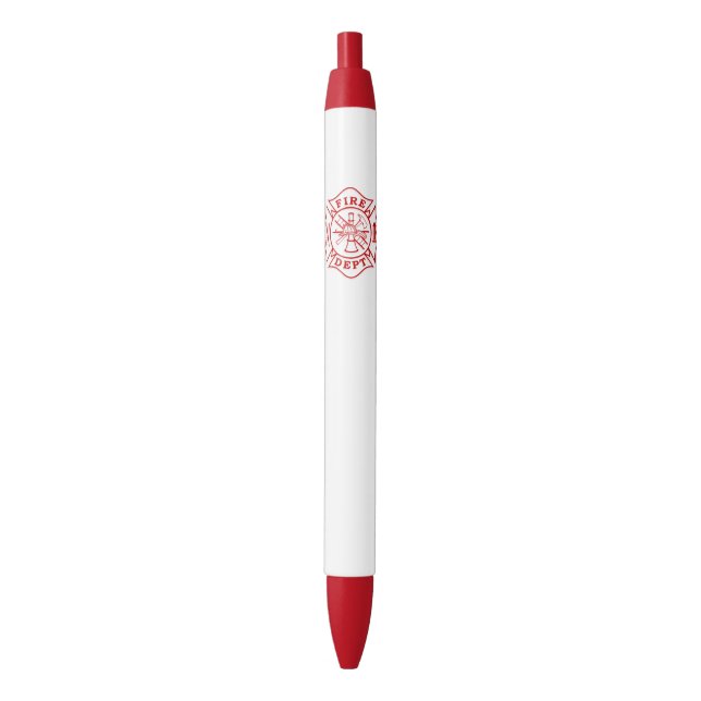 Noir Stylo rouge d'équilibre de croix maltaise de (devant Vertical)
