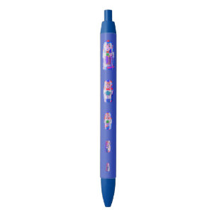 Noir Stylo russe bleu de poupées de Matryoshka