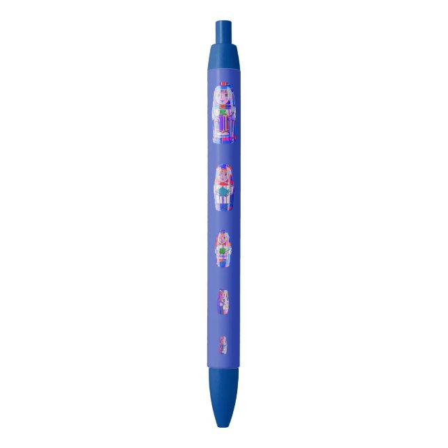 Noir Stylo russe bleu de poupées de Matryoshka (devant Vertical)