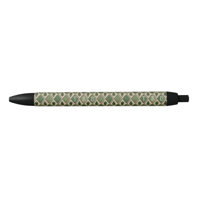 Noir Stylo Sapin et Diamants (Devant)